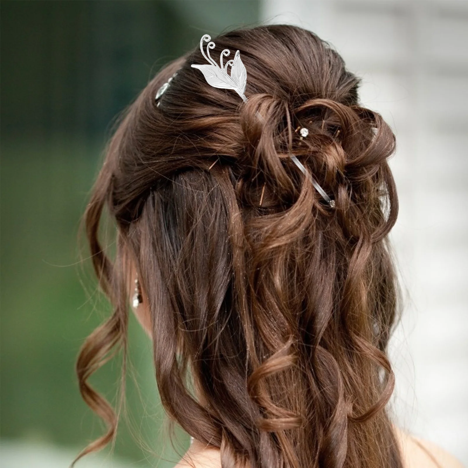 

2 Pcs Hairpin Headdress Stick Copper Vintage Bun Hair Chopstick Women Casual Formal Hairstyle Tools Durable Quality Long Life