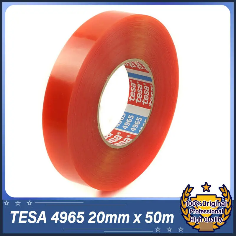 TESA 4965 20mm x 50m Double-sided Industrial Mounting Tape with Excellent Hold