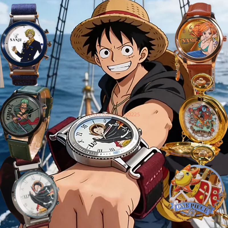 

In Stock Original One Piece Watch Blind Box Series Anime Character Doll Models Collection Decorative Toys Watches Toys Gifts
