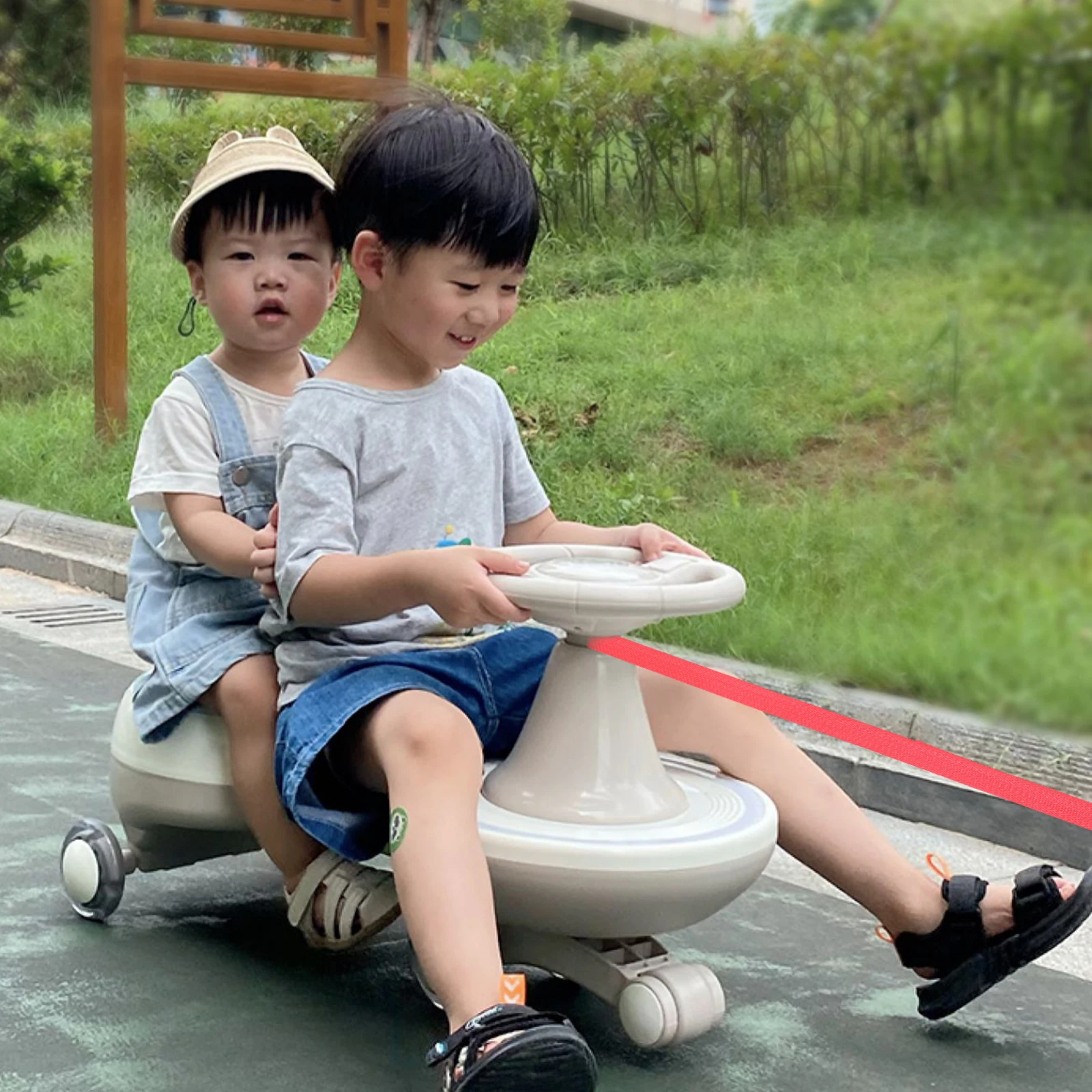 

20pcs Pulling Rope for Twisting Car 100cm Red Thickened Towing Strap Kids Scooter Outdoor Wear resistant Lightweight Portable