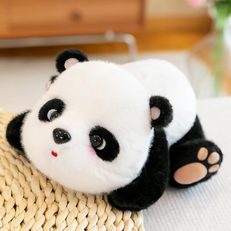 Cute Footprint Panda Plush Toy Doll Cute National Treasure Giant Panda Small Size Exquisitely Comfort Children's Doll