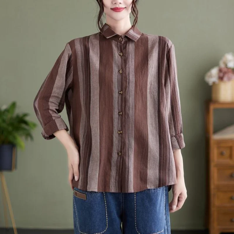 الخريف الشتاء قمصان طويلة الأكمام الملابس النسائية مزاجه تنوعا مريحة محززة موضة بسيطة الساخن بيع تنوعا