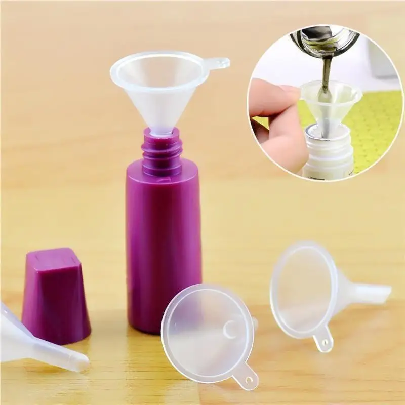 10/20Pcs Mini Small Plastic Funnel for Perfume Liquid Oil Filling Empty Bottle Separating Funnel Perfume Packaging Tool