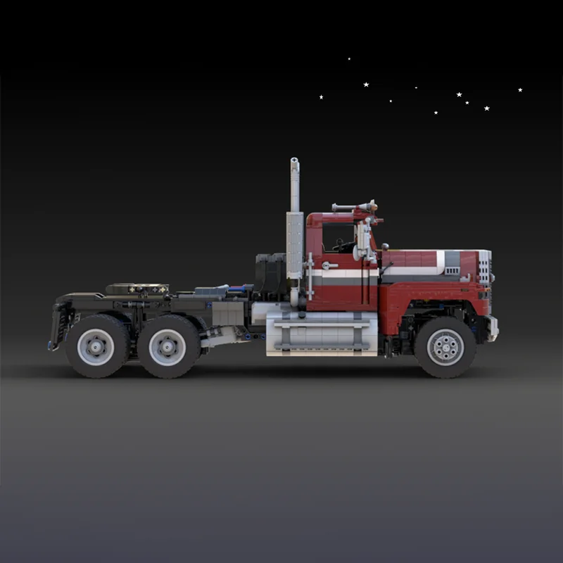 2208ピース MOC セミトレーラー 大型トラックモデル モジュール式DIYビルディングブロック 子供向け組み立てディスプレイ玩具 フェスティバルサプライズギフト