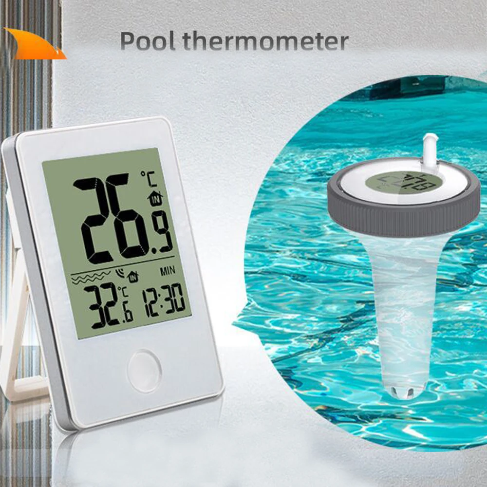 

Digital Swimming Pool Thermometer Floating Outdoor Wireless Floating Temperature Gauge Used For Swimming Pool Bathrooms Aquarium