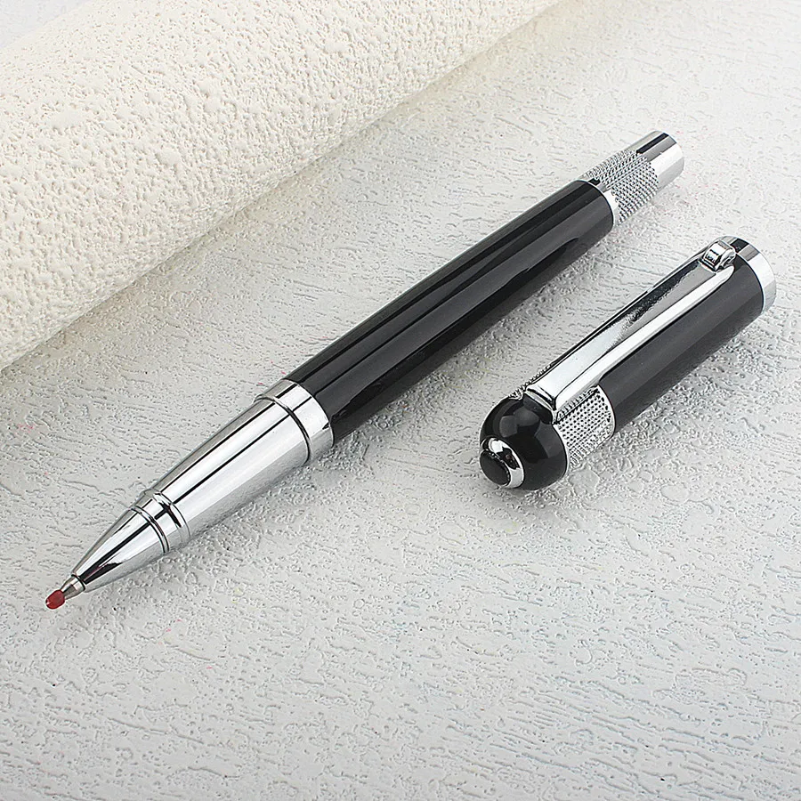 Hochwertiger, exquisiter Rollerball-Stift mit glatter Nachfüllmöglichkeit, modischer, marmorgrüner, hochwertiger Schreibstift für Büro und Business – Detail 12