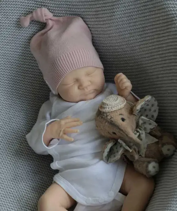 Image of NPK 19-Zoll DIY Puppen-Set Reborn Quinlyn Lebensecht Weiche Haptik Frische Farbe Blanko Ki Unfertige Puppenteile mit Stoffkörper