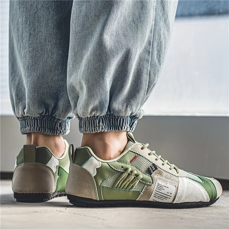 

Low-Top Men's Casual Shoes Breathable Retro Sporty Style Summer New Fashion Trendy Bean Board Shoes Comfortable Rubber Sole