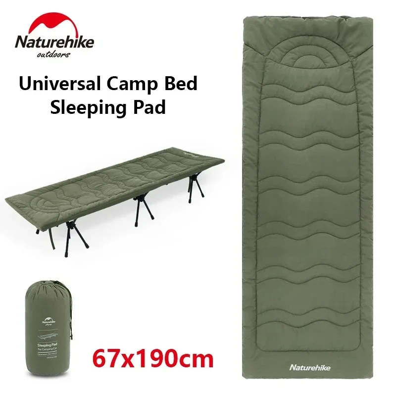 Naturehike Hiking Camping Bed Mat Sleeping Pad Mattress For Universal Field Cot Winter Marching Supplies Army Green Portable New