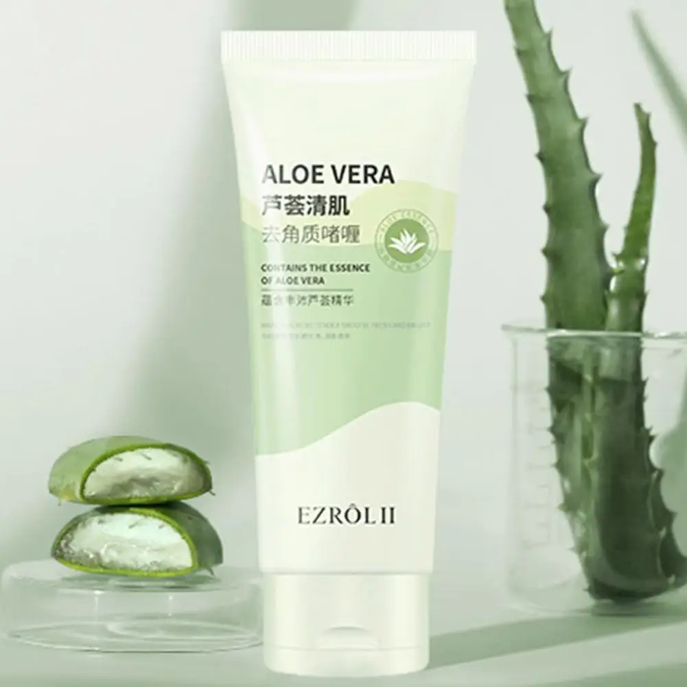 100g Aloe Vera Cleansing Exfoliating Gel Cleansing Care Gel Exfoliating Skin Hydrated Skin Nourishes Skin Lightweight Fresh N1N3