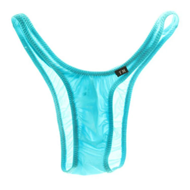 

Men's Sheer Mesh Bikini Briefs, Low-rise Elastic Underwear, Silky Smooth & High-cut
