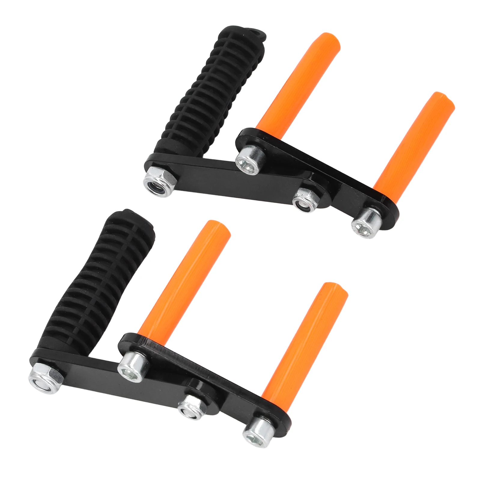 2Pcs 420 Stainless Steel Plywood Carrier Tool 5mm Steel Plate 115kg Load Capacity Panel Lifting Tool Black 53mm Opening