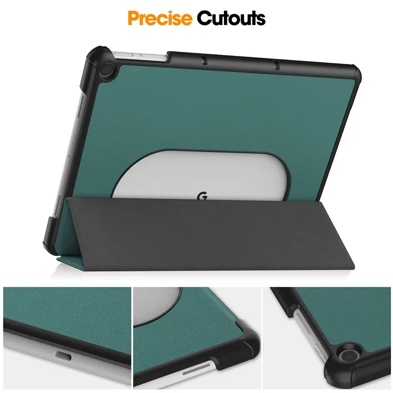 For Google Pixel Tablet Case 2023 11 inch PU Leather Tri-Folding Stand Magnetic Shell for Funda Google Pixel Tablet Cover Kids