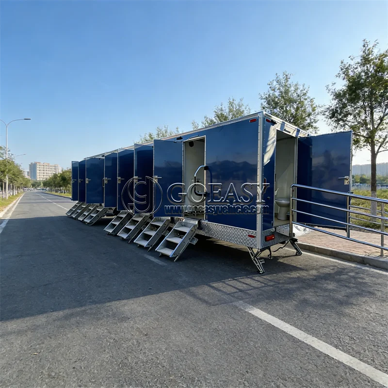 

High-End Customizable Restroom Trailer – Factory-Made Outdoor Mobile Toilet with Shower Features