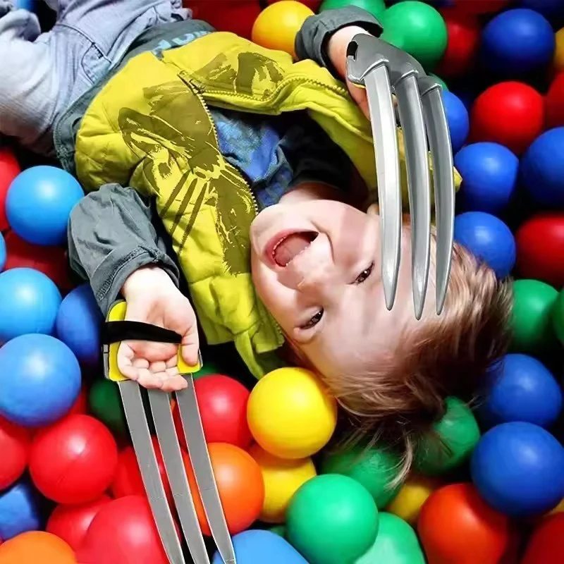 Supereroe X-Men Wolverine Bambini Cosplay Artigli di lupo Festa di Halloween Wolverine Puntelli Cosplay per ragazzi Ragazze Regalo