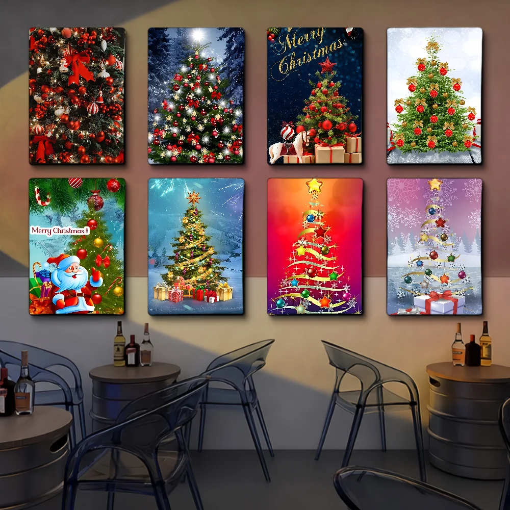 

Merry Christmas Tree Posters And Prints Canvas Printing Wall Art Picture For Living Room Home Decor Gifts