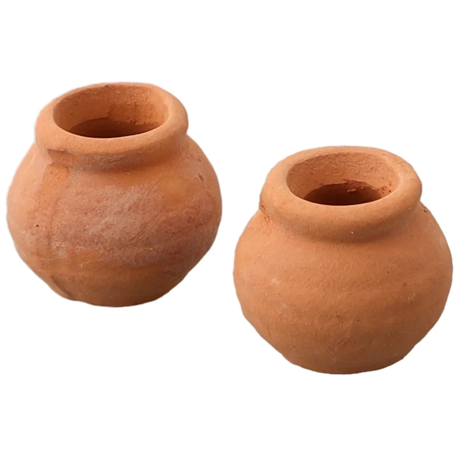 2PCS Mini Terracotta Pot Clay Ceramic Pottery Flower Pots Succulent Nursery Pots For Flower Plants Crafts 3sizes Decor