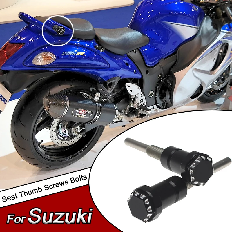 1 Pair Seat Thumb Screws Bolts For SUZUKI GSX1300R HAYABUSA 2008-2020 GSX 1300R Motorcycle Accessories Aluminum