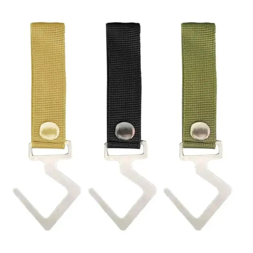 

Sturdy S-Shaped Hooks Detachable Convenient Camping Hook Gear Organizer Portable Storage Rack Shelf Hooks Coffee Cups