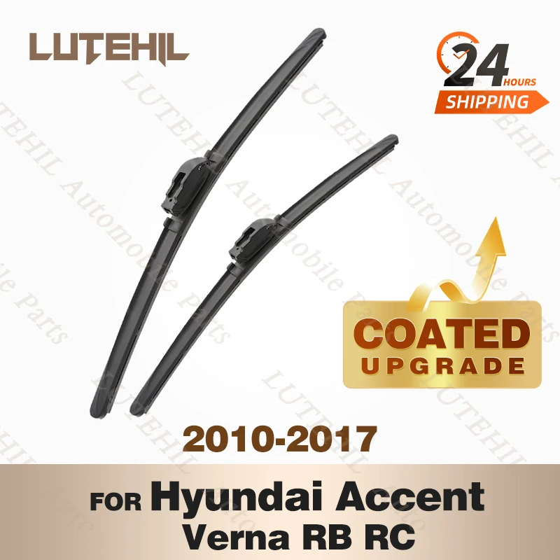 LUTEHIL's Silicone Front Wiper Set For Hyundai Accent Verna RB RC 2010-2017 2014 2015 2016 coated windshield wiper blade 26