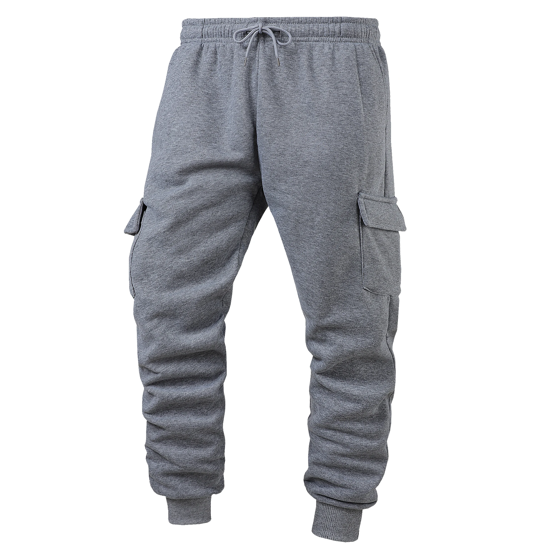 

Autumn and winter fleece work pants, men's long pants, sanitary pants, thickened ankle pants, fleece versatile pants, casual pan