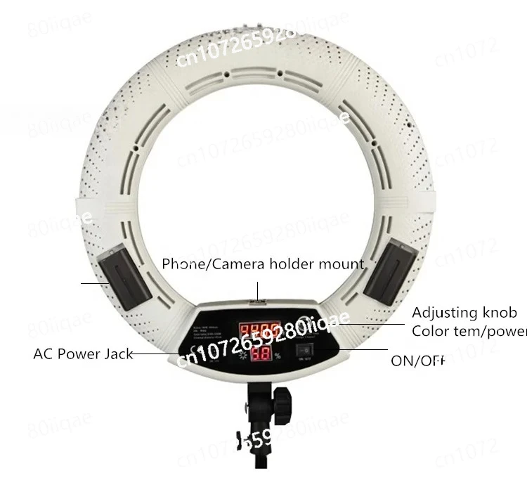 

FD-480II Ring Lamp Photographic Lighting 96W 480pcs LED Ring Light 3200-9900K