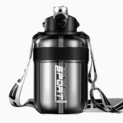 Customized Plastic Cup Large Capacity Water Cup Sports Fitness Kettle Portable Straw Space Cup Sports Water Bottles big Capacity