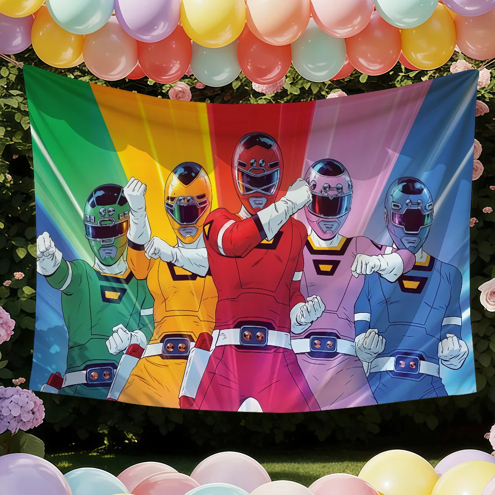 Adventure TV P-Power R-Rangers Flagge, geeignet für Party, Club, Outdoor, Innenbereich, Wandkunst, Dekoration, Banner, Geschenk