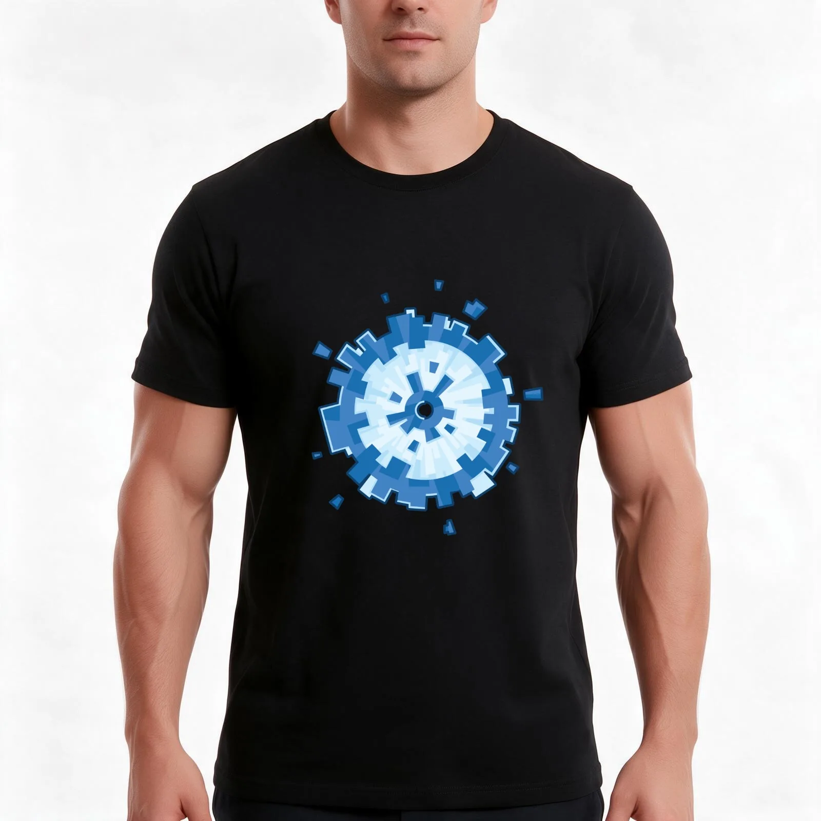 T-shirt avec motif d’algorithme de détection, t-shirt décontracté en coton pour l’été, haut ample de style streetwear, imprimé graphique vintage, modèle unisexe pour hommes et femmes.
