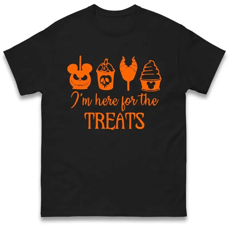 I'M Here For The Treat Halloween T Shirt Horror Character Night Party