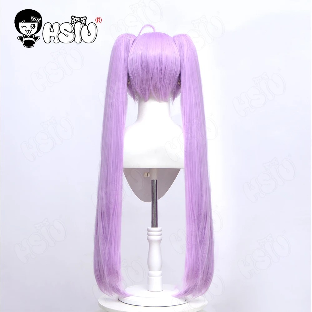 Manaka Laala cosplay Wig Fiber synthetic wig Anime Pripara Cosplay「HSIU 」taro purple ponytail long Wig+Wig cap