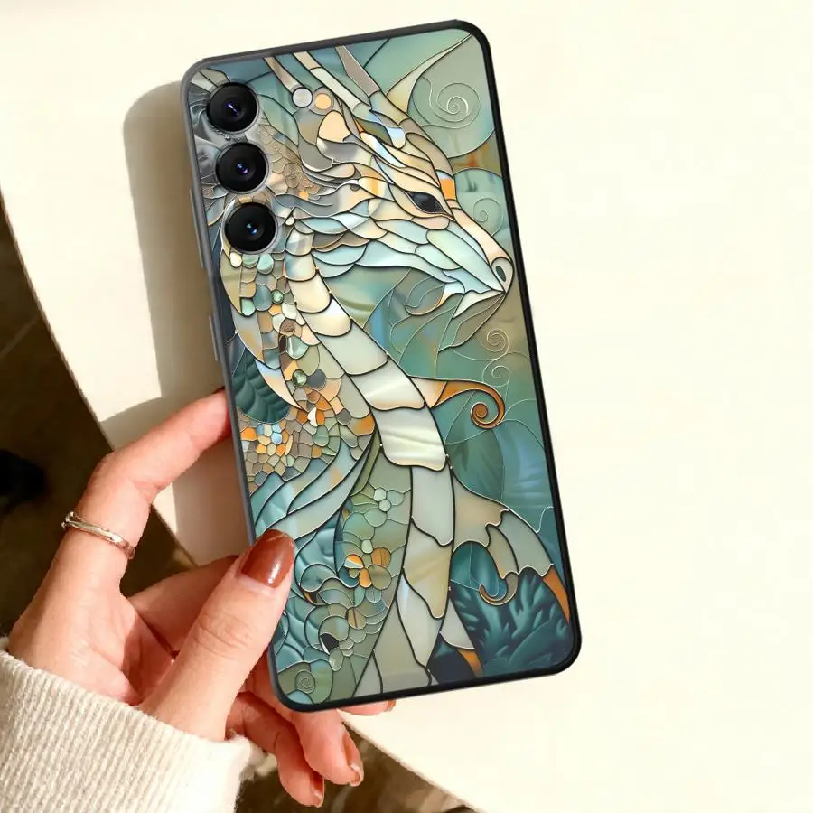 Dragon Art Phone Cover Case for Samsung Galaxy A57 A533 A34 A25 A27 A52 A55 A54 A56 A26 A36 A17 A37 A16 A35 A24 A05 A14 A03 A12