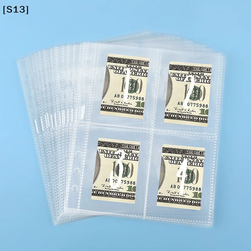 

25 Sheets Of 100 Envelopes Save Money Challenge Pre-marked 1-100 Money Bag Cash Filler A5 Ring Adhesive Insertion Replacement[Q]