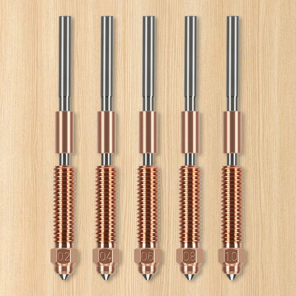

Hardened Steel Nozzle 0.2/0.4/0.6/0.8/1mm High-Speed Printing Nozzle High Temperature Resistant Nozzle for Creality K1C