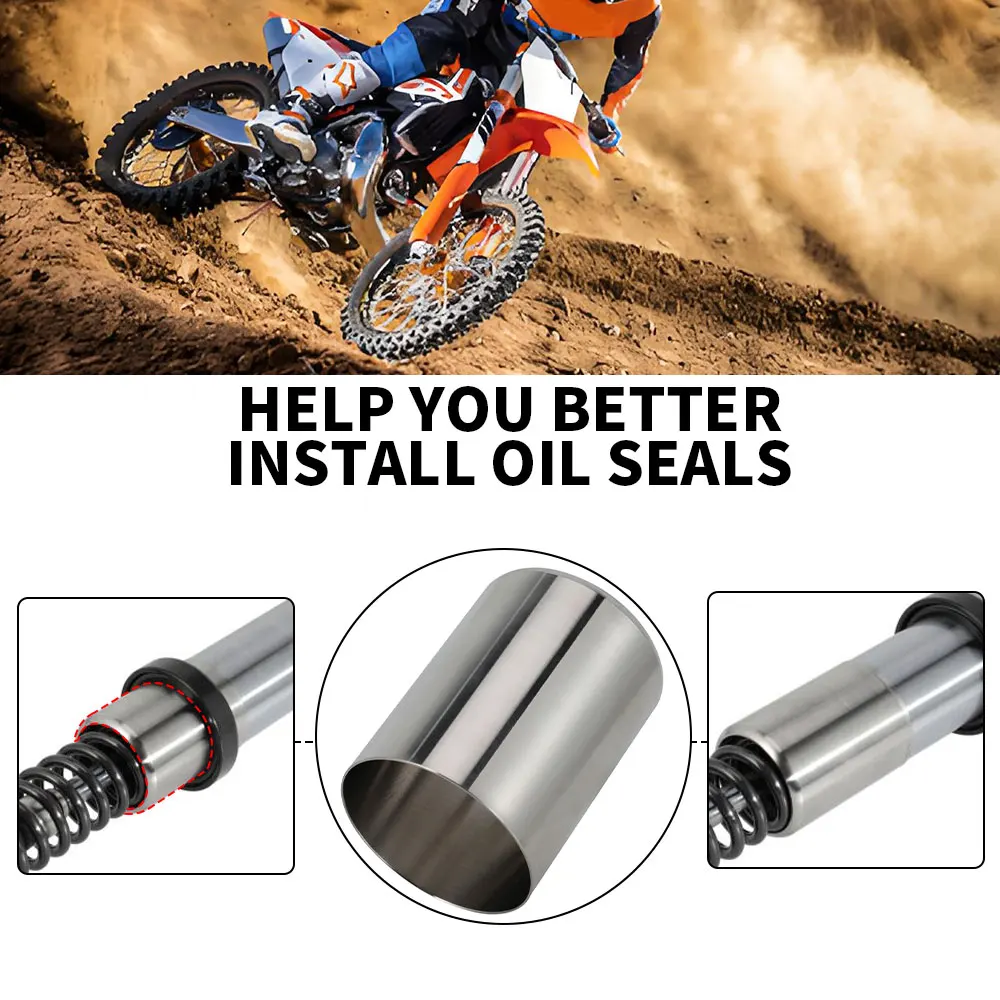 دراجة نارية العالمي النفط ختم دليل كم الجبهة امتصاص الصدمات 41/43/47/48/ مللي متر أدوات الفولاذ المقاوم للصدأ لهوندا KTM سوزوكي