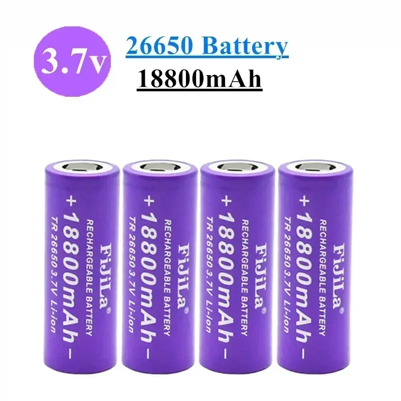 Hohe Qualität 26650 Batterie 18800mah 3,7 V 50A Lithium-Ionen Akku Für 26650 LED Taschenlampe Elektrische Spielzeug Ladegerät