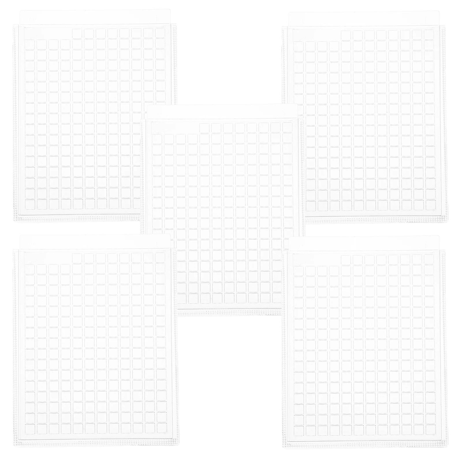 

5pcs Nail Drill Storage Box Transparent Pull Out Bead Pack Plastic Grid Case ganizer Portable Mini Jewelry Tray for Drawer
