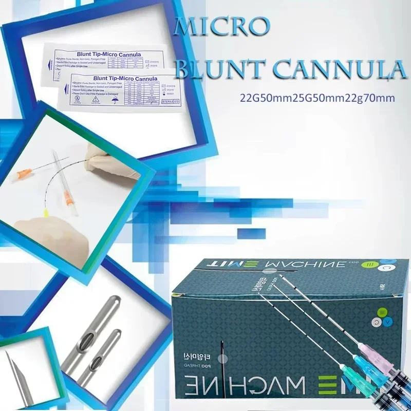 

10pcs Korean injection blunt tipped microneedle used for sterile disposable blunt tipped cosmetic needles high-quality tattoo