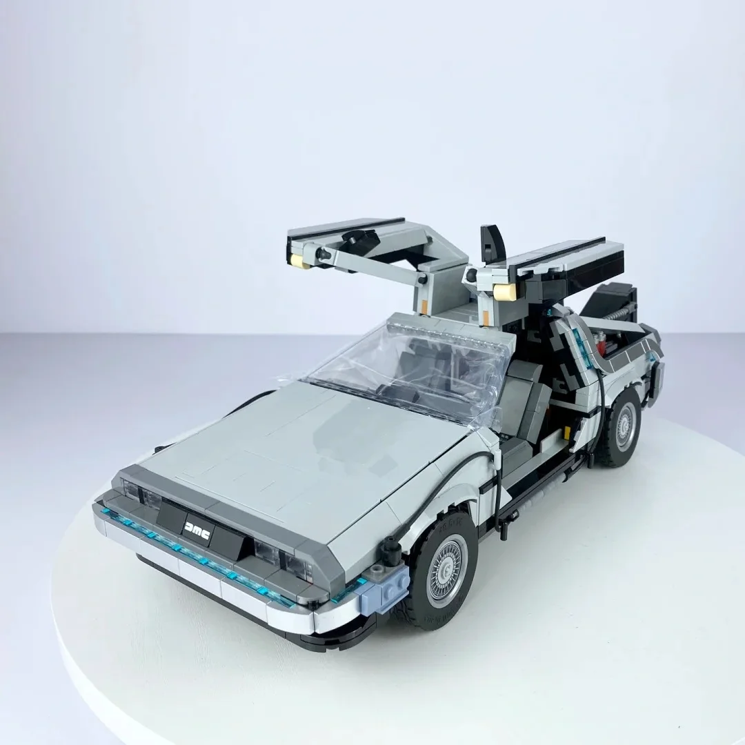 

MOC «Назад в будущее», собранные гонки, креативная собранная игрушка, модель, строительные блоки, подарки для взрослых и детей