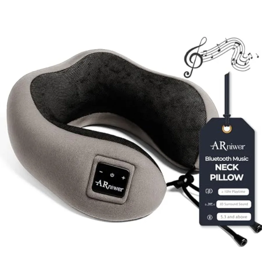 

Беспроводная Bluetooth-колонка в виде полукруглой подушки для шеи, подходит для самолетов, автобусов, поездов, автомобилей, офисов и кемпинга на природе.