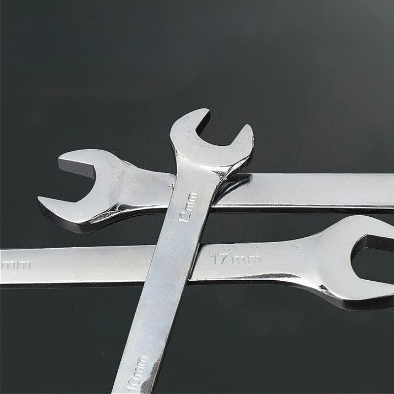 Mini Thin Double Open-end Wrench Hand Tools Open End Wrench Stainless Steel Dual-purpose Wrench 8 To 19 Mm Available Car Tools