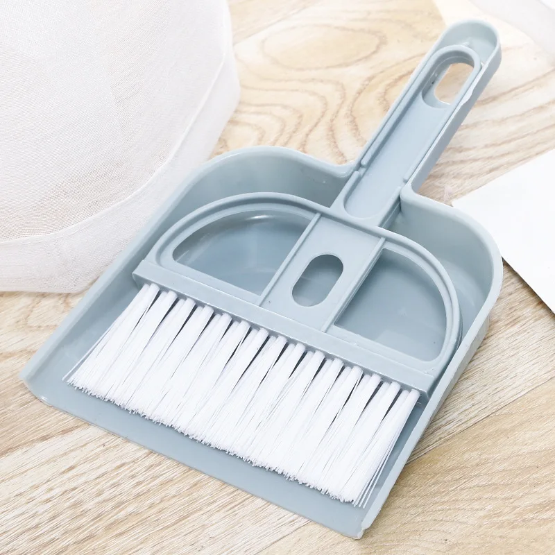 Desktop & Keyboard Cleaner Set, Mini Broom for Crumbs & Dust. Small Dustpan, 20x16cm, Office Use