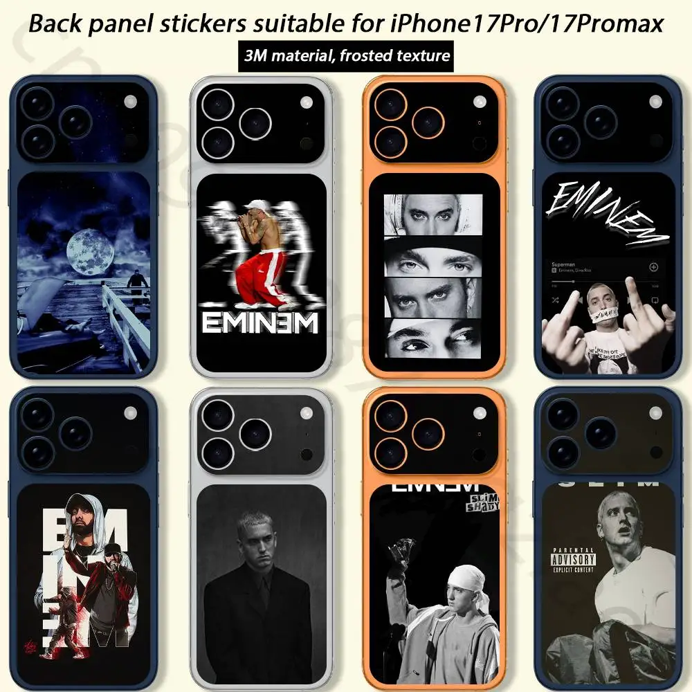 

Super RAP E-Emin-emES TICKET Decal Skin Wrap for iPhone 17 Pro or Pro max Protective Film for Back, Frame, Camera
