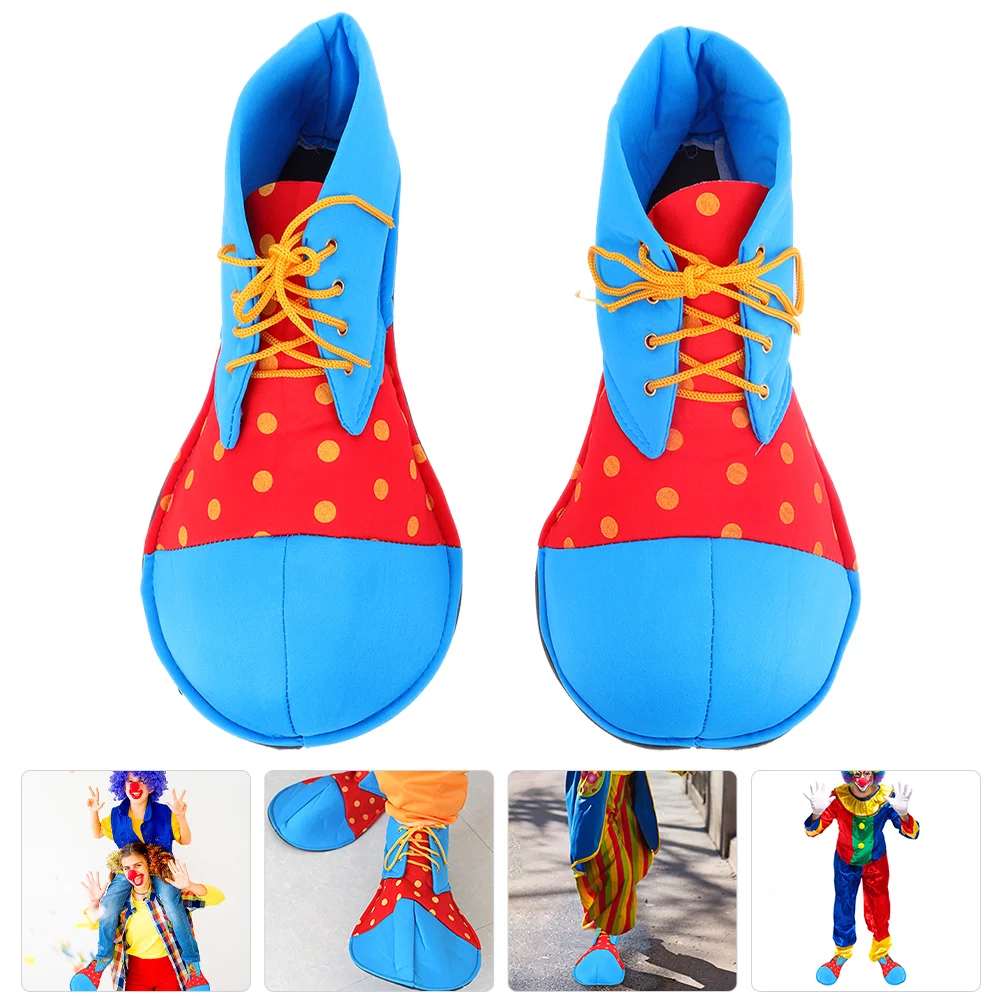 

Clown Costume Funny Shoes Cosplay Halloween Mask Party Fabric Props Reusable Fine Workmanship