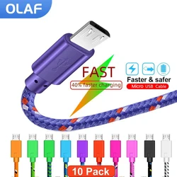 1M/2M/3M Micro USB Cable 2.4A Mobile Phone Fast Charging Data Sync Cord For Samsung Huawei Xiaomi USB Charger Micro Cables Wire