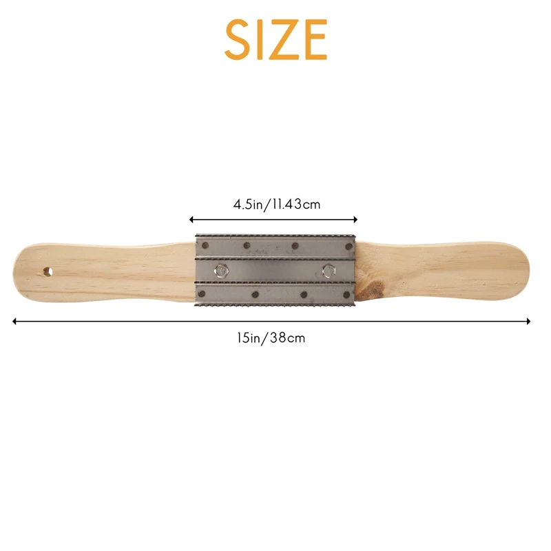 Buff Rake Wood Handle 15 Inch Buffing Rake For Cleaning Buffing Wheel Or Airway Buffing Wheel