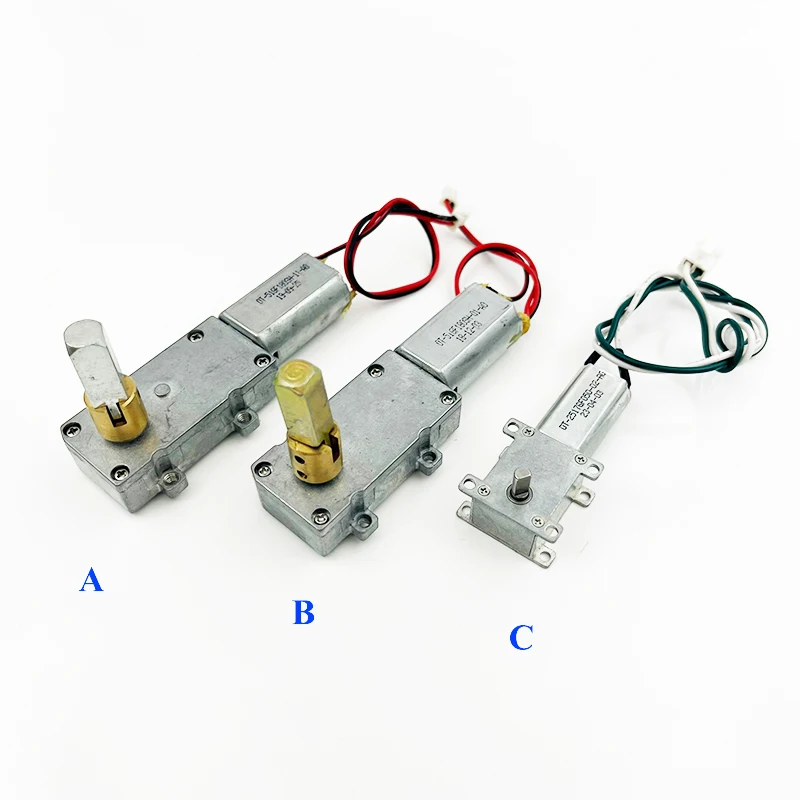 OT-51GF180SH/ 2517GF-050 Worm Gear Motor DC 3V-5V/ DC 5V-12V Slow Speed Large Torque L-type Metal Gearbox vertical shaft