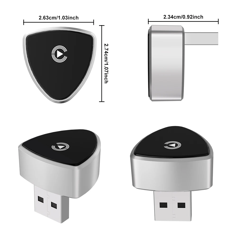 2in1 اللاسلكية CarPlay/أندرويد التوصيل والتشغيل لشركة فولكس فاجن تويوتا نيسان فورد بنز السلكية إلى اللاسلكية للسيارات السلكية المصنع