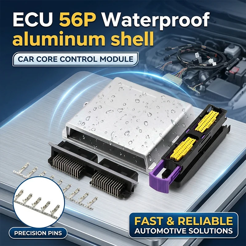 

ECU Shell Car 56Pin Aluminum IP67 Waterproof 211PL562L0011 211PC562S0009 Oil Gas Computer Board DJ627-1.5A Connector