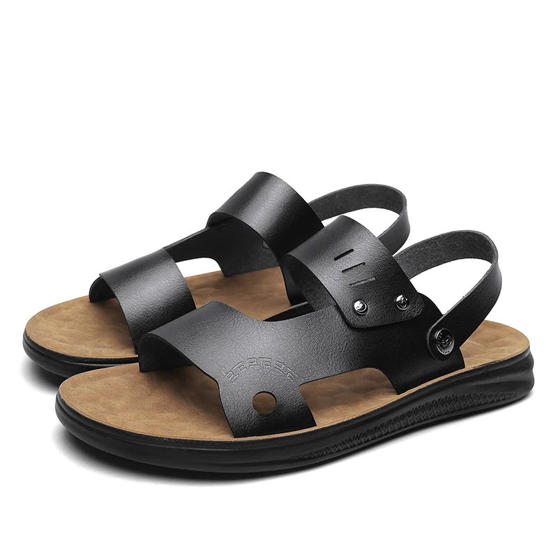 

Fashion Casual Beach Shoes Sandals, Soft Lightweight Breathable Sole, All-match Non-slip Slip On Style For Daily Outdoor Wear